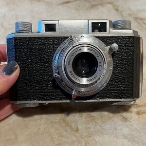 Vintage Konika No 69839 Konirapids Black and Silver Camera